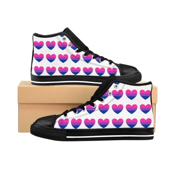 Bisexual Heart Men's Classic Sneakers - Image 2