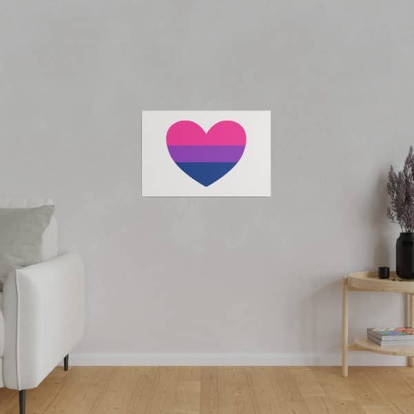 Bisexual Heart Matte Canvas, Stretched, 0.75" - Image 103