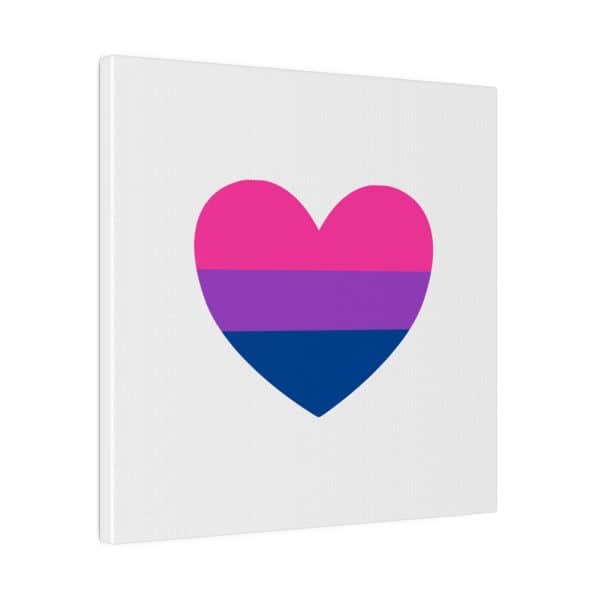 Bisexual Heart Matte Canvas, Stretched, 0.75" - Image 148
