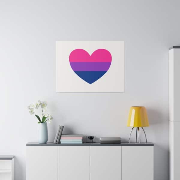Bisexual Heart Matte Canvas, Stretched, 0.75" - Image 28