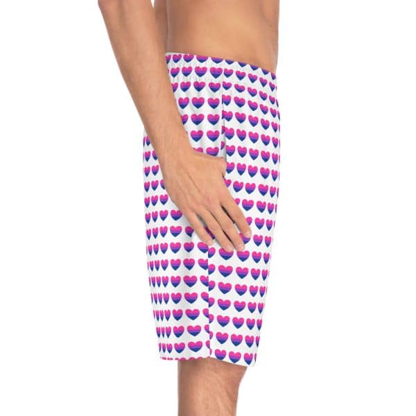 Bisexual Heart Men's Board Shorts (AOP) - Image 22