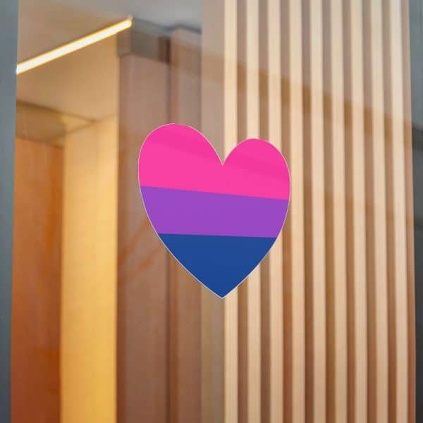 Bisexual Heart Die-Cut Stickers, (DTF) - Image 76