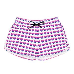 Bisexual Heart Women's Casual Shorts (AOP)