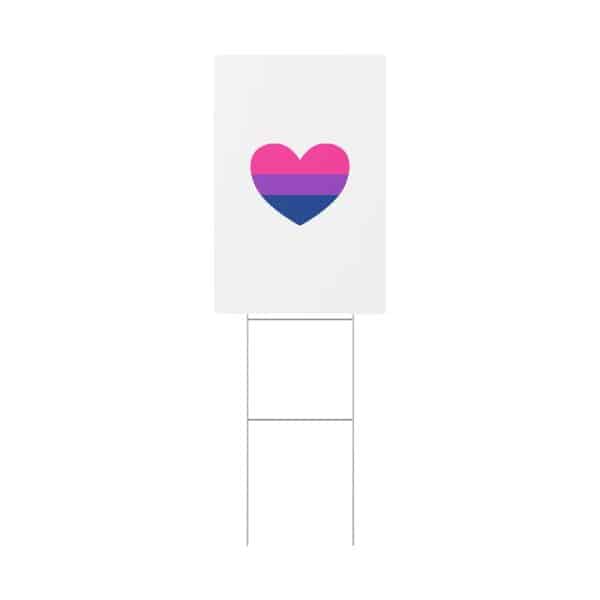 Bisexual Heart Plastic Yard Sign - Image 33