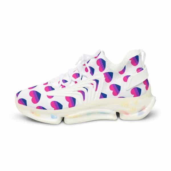 Bisexual Heart Men's Mesh Sneakers - Image 15