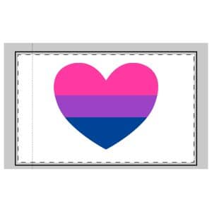 Bisexual Heart Microfiber Pillowcase