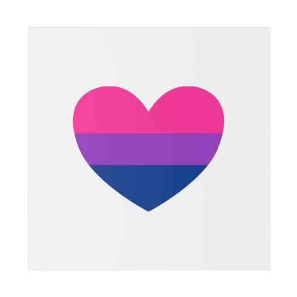 Bisexual Heart Matte Canvas, Stretched, 0.75" - Image 175
