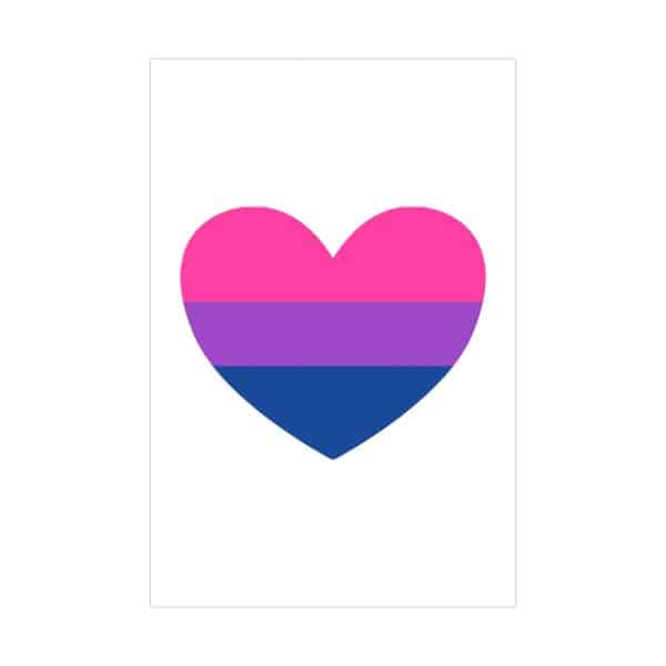 Bisexual Heart Matte Posters - Image 16