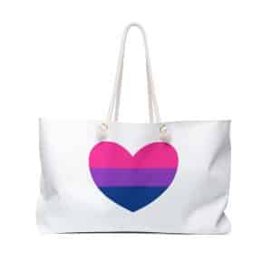 Bisexual Heart Weekender Bag