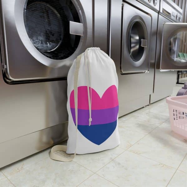 Bisexual Heart Laundry Bag - Image 8