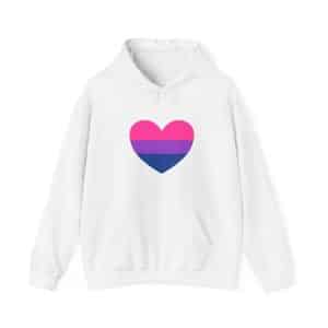 Bisexual Heart Unisex Heavy Blend™ Hooded Sweatshirt