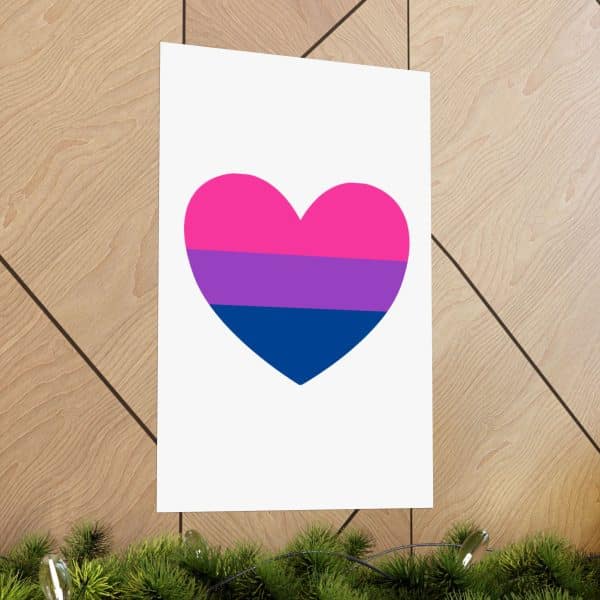 Bisexual Heart Matte Vertical Posters - Image 77