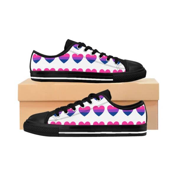 Bisexual Heart Men's Sneakers - Image 2
