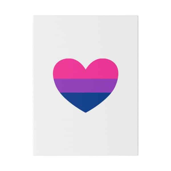 Bisexual Heart Matte Canvas, Stretched, 0.75" - Image 49
