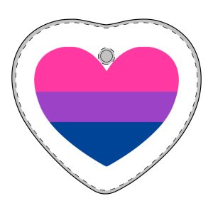 Bisexual Heart Acrylic Ornaments (Multi-shape)