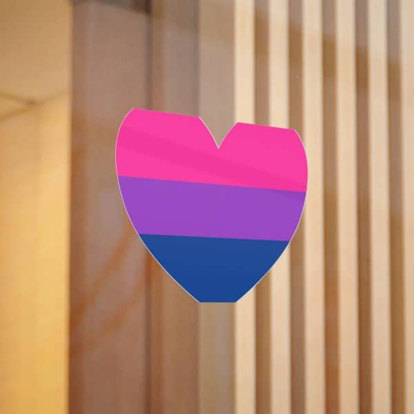 Bisexual Heart Die-Cut Stickers, (DTF) - Image 60