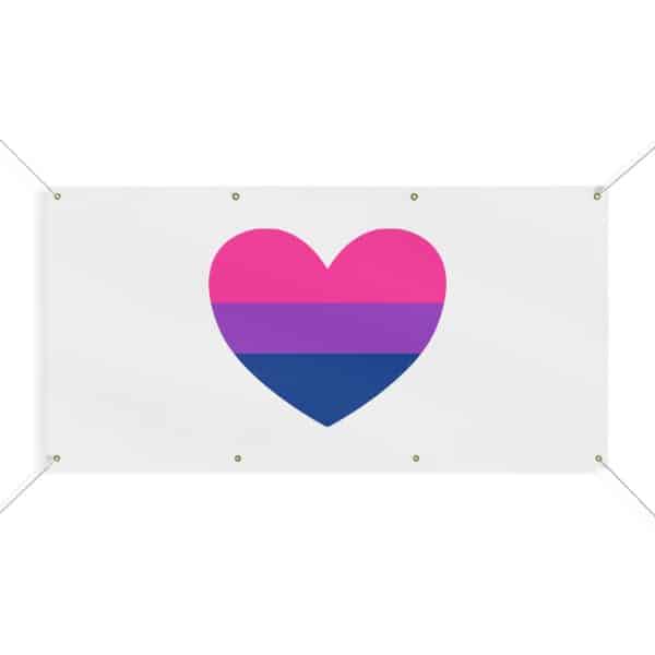 Bisexual Heart Matte Banner - Image 10