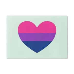 Bisexual Heart Cutting Board