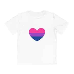 Bisexual Heart Youth Competitor Tee