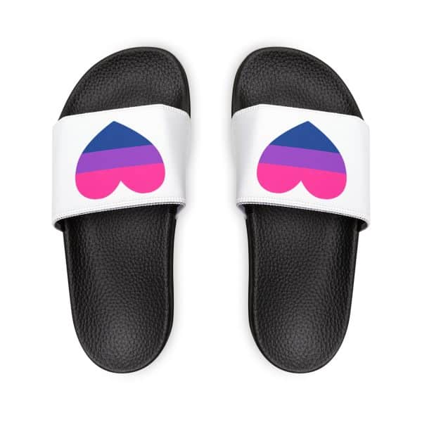 Bisexual Heart Men's Removable-Strap Sandals - Image 14