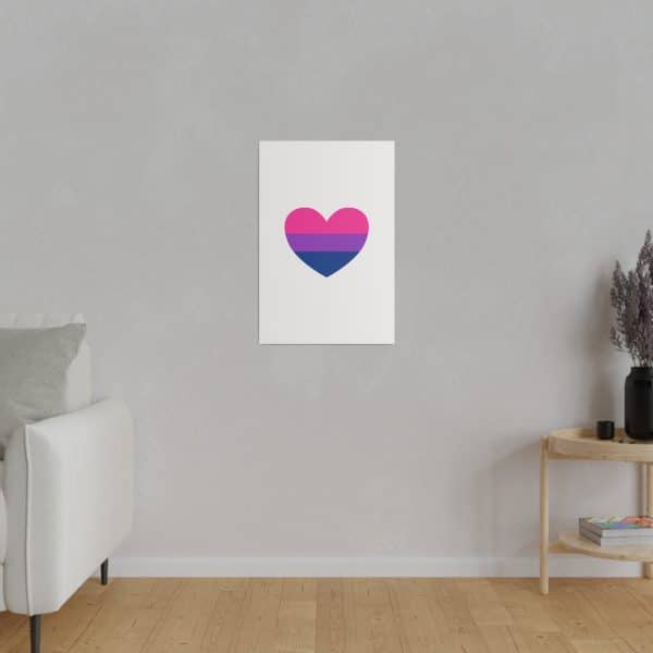 Bisexual Heart Matte Canvas, Stretched, 0.75" - Image 115