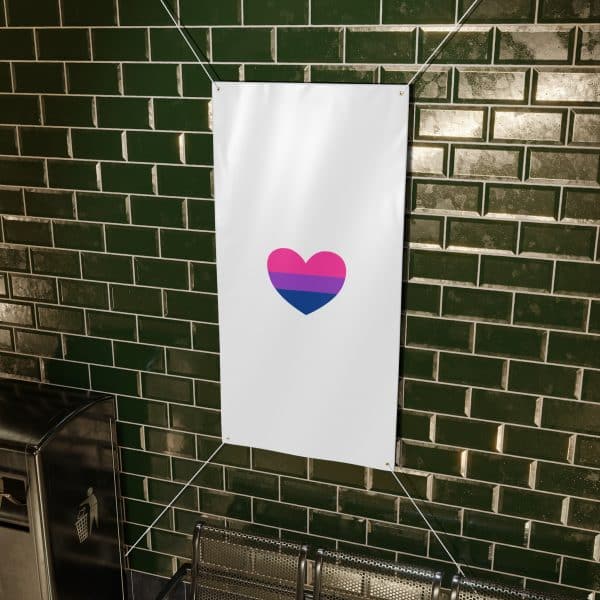 Bisexual Heart Matte Banner - Image 38