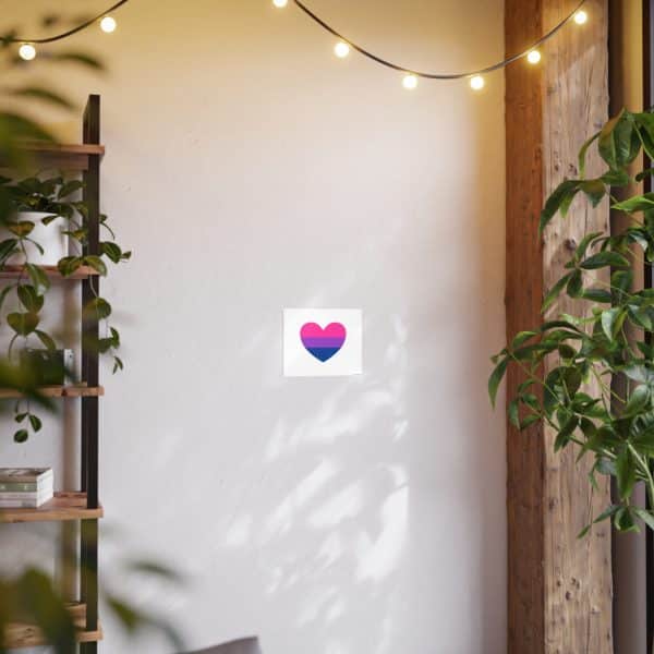 Bisexual Heart Photo Art Paper Posters - Image 8
