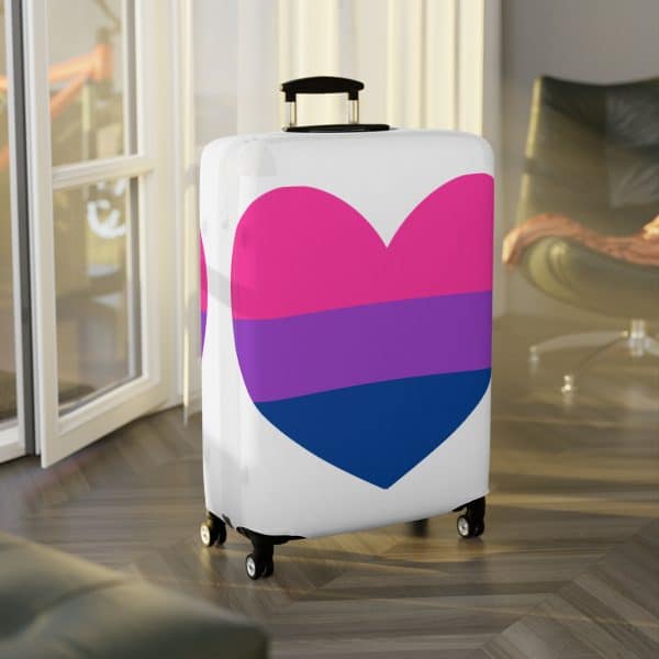Bisexual Heart Luggage Cover - Image 15