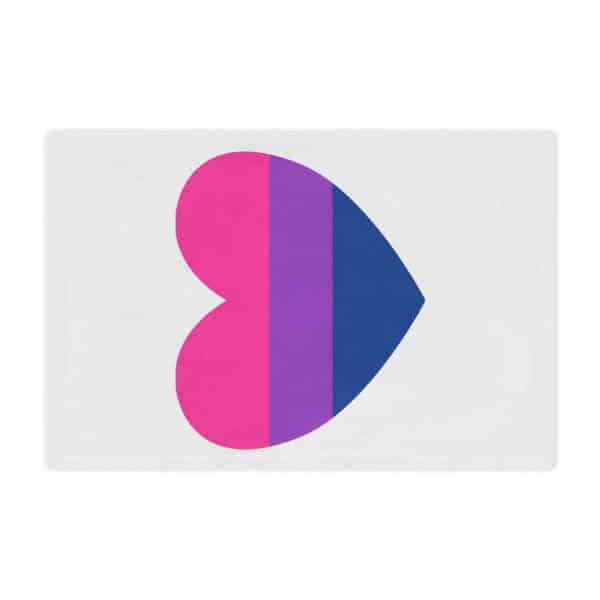Bisexual Heart Microfiber Blanket - Image 12