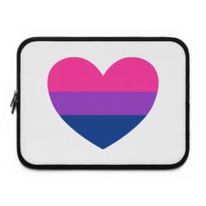 Bisexual Heart Laptop Sleeve