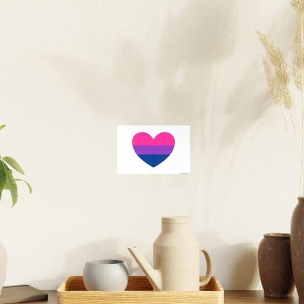 Bisexual Heart Photo Art Paper Posters - Image 6