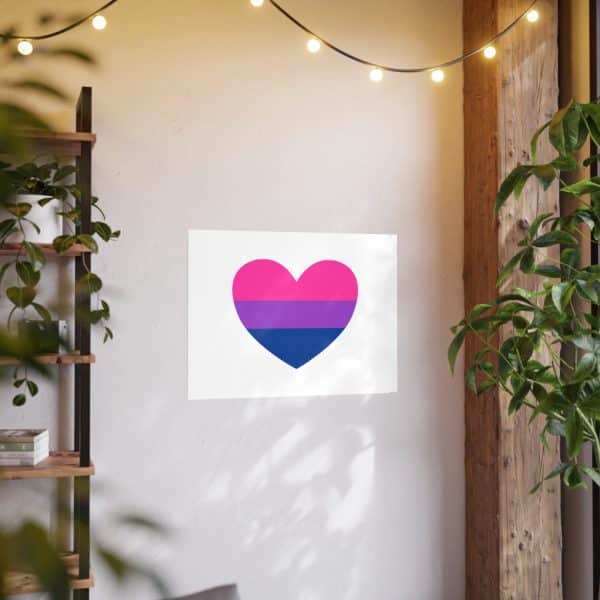 Bisexual Heart Photo Art Paper Posters - Image 68