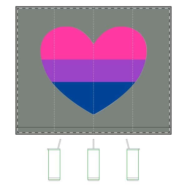 Bisexual Heart Maker Sip Tumbler,  20oz - Image 4