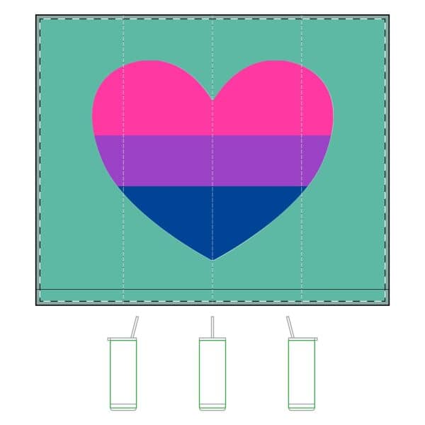 Bisexual Heart Maker Sip Tumbler,  20oz - Image 5