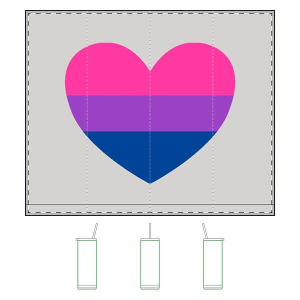 Bisexual Heart Maker Sip Tumbler,  20oz - Image 6