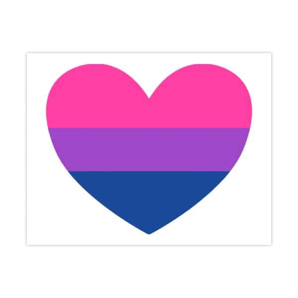 Bisexual Heart Matte Posters - Image 25
