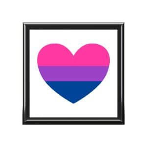 Bisexual Heart Jewelry Box