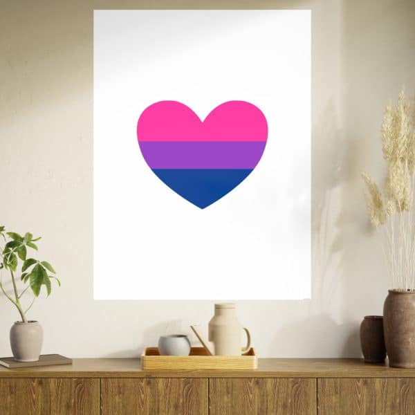 Bisexual Heart Photo Art Paper Posters - Image 108