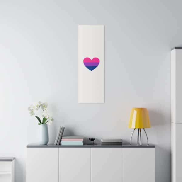 Bisexual Heart Matte Canvas, Stretched, 0.75" - Image 131