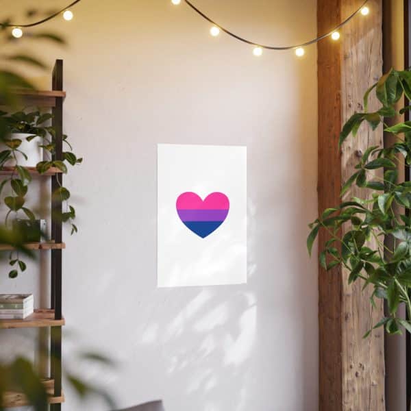 Bisexual Heart Photo Art Paper Posters - Image 92