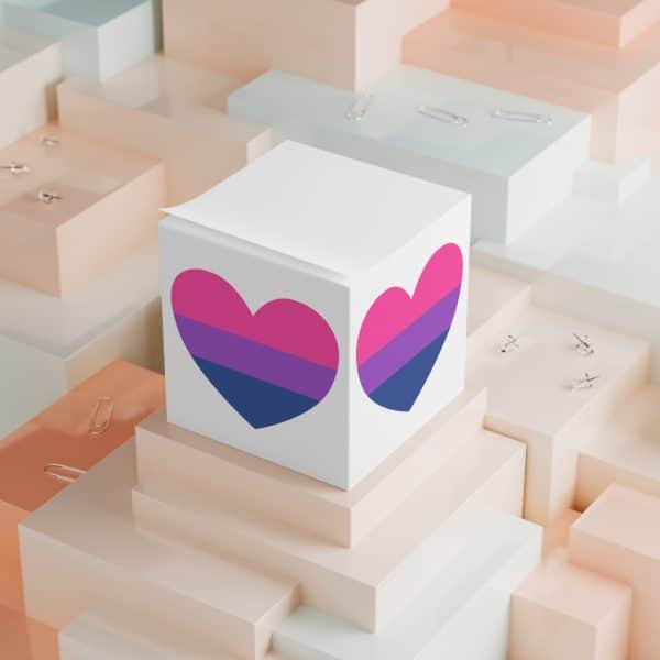 Bisexual Heart Note Cube - Image 4