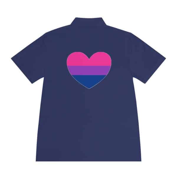 Bisexual Heart Men's Sport Polo Shirt - Image 35