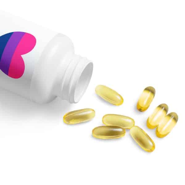 Bisexual Heart Omega 3 Fish Oil Supplement (60 Softgels) - Image 5