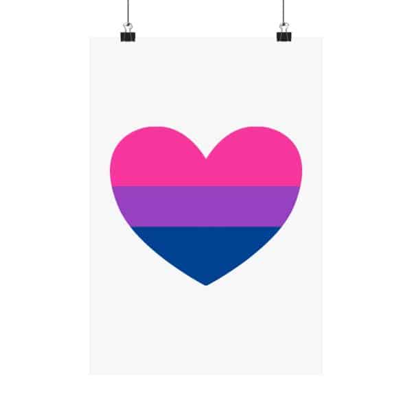 Bisexual Heart Matte Vertical Posters - Image 137