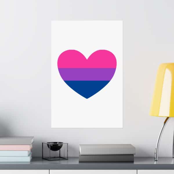 Bisexual Heart Matte Vertical Posters - Image 80