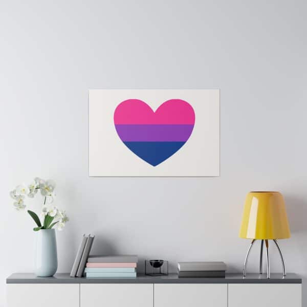 Bisexual Heart Matte Canvas, Stretched, 0.75" - Image 104
