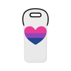 Bisexual Heart Wine Tote Bag