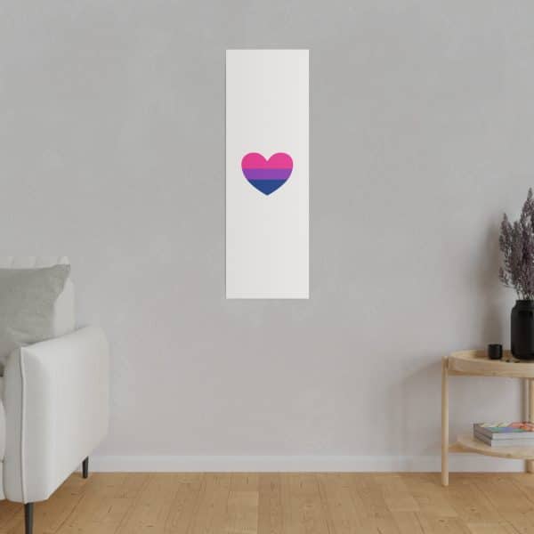 Bisexual Heart Matte Canvas, Stretched, 0.75" - Image 130