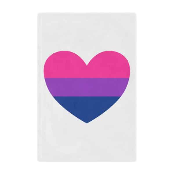 Bisexual Heart Microfiber Blanket - Image 11