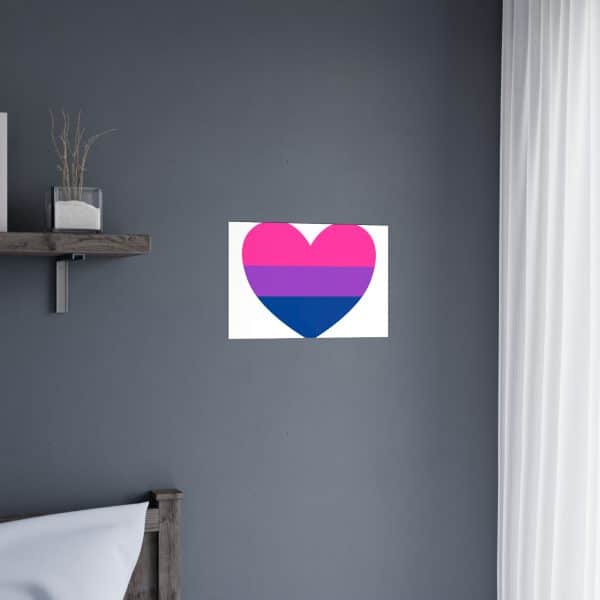 Bisexual Heart Matte Posters - Image 29